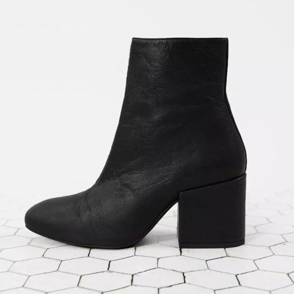 NEW Free People Nicola Ankle Boot Black Leather 40 10